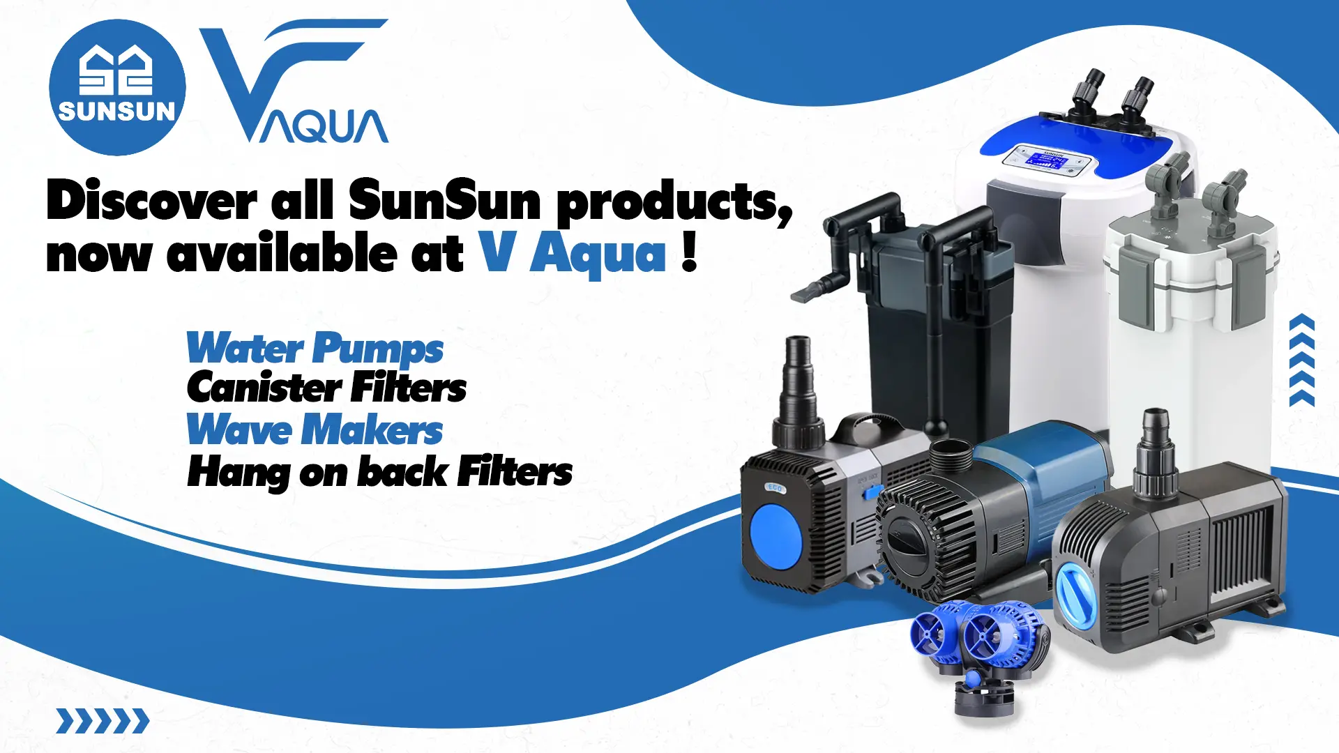 Sunsun brand aquarium Products now available at V Aqua