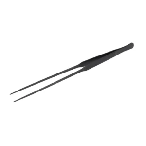 AQUAPRO Matte Black Tweezers Straight Curve