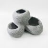 3-Hole Speckled Ceramic Aquarium Cave / Multi-Pocket Planter Ornament